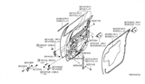 Diagram for 2008 Nissan Frontier Door Hinge - 82400-EA81A