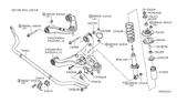 Diagram for Nissan Pathfinder Sway Bar Link - 54618-EA000