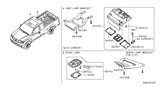 Diagram for Nissan Dome Light - 26430-ZL80C