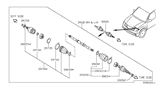 Diagram for 2019 Nissan Frontier Axle Shaft - 39100-EA000