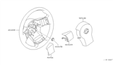 Diagram for Nissan Pathfinder Steering Wheel - 48430-ZS00B
