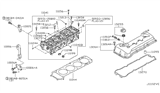 Diagram for Nissan 350Z Cylinder Head - 11040-CD700