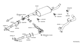 Diagram for 2013 Nissan Frontier Muffler - 20100-ZL60A