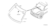 Diagram for Nissan Xterra Windshield - 72700-EA00C