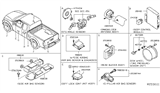 Diagram for 2019 Nissan Sentra Antenna - 28590-C9968