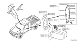 Diagram for 2011 Nissan Xterra Car Mirror - 96302-EA000