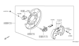 Diagram for 2015 Nissan Frontier Brake Backing Plate - 44030-EA070