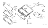 Diagram for 2012 Nissan Frontier Sunroof - 91210-ZL50A