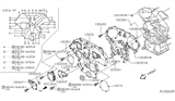 Diagram for 2011 Nissan Frontier Timing Cover - 13500-EA000