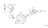 Diagram for 2012 Nissan Xterra Brake Booster Vacuum Hose - 47474-EA000