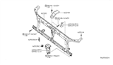 Diagram for 2012 Nissan Xterra Radiator Support - F2500-ZL8MA