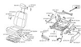 Diagram for Nissan Frontier Seat Cover - 87370-9BL0D