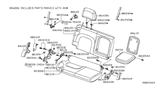 Diagram for 2005 Nissan Frontier Armrest - 88700-EA501