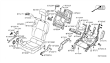 Diagram for 2007 Nissan Frontier Seat Motor - 87400-ZS24D