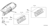 Diagram for 2018 Nissan Frontier A/C Switch - 27500-9BM1B