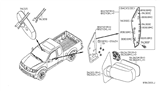 Diagram for 2010 Nissan Frontier Car Mirror - 96301-EA020