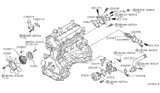 Diagram for 2005 Nissan Altima Thermostat Gasket - 21049-3Z010