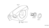 Diagram for 2020 Nissan Frontier Steering Column Cover - 48470-9BH0D