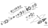 Diagram for Nissan 370Z Synchronizer Ring - 32620-CD01B