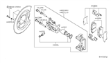 Diagram for 2009 Nissan Xterra Brake Caliper - 44001-ZL40A