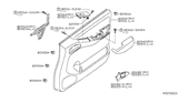 Diagram for 2010 Nissan Frontier Armrest - 80960-EA002