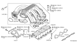 Diagram for 2008 Nissan Frontier Intake Manifold Gasket - 14035-EA000