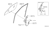 Diagram for Nissan Pathfinder Window Motor - 80730-EA005