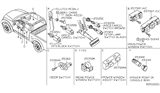 Diagram for 2005 Nissan Frontier Power Window Switch - 25411-EA003