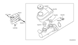 Diagram for 2020 Nissan Frontier Brake Master Cylinder - 46010-9BP1A