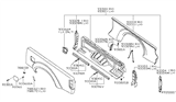 Diagram for Nissan Frontier Fuel Door Hinge - 78836-ZP00A