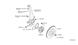 Diagram for Nissan Pathfinder Steering Knuckle - 40015-EA000