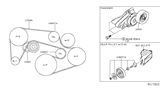 Diagram for 2016 Nissan Frontier Serpentine Belt - 11720-EA001