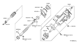 Diagram for 2018 Nissan Frontier Steering Column - 48810-ZZ70A