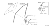 Diagram for 2021 Nissan Frontier Window Regulator - 80721-ZL90A