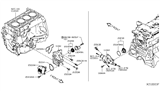 Diagram for 2017 Nissan Rogue Thermostat Housing - 11061-4BC0A