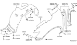 Diagram for 2020 Nissan Rogue Wheelhouse - 63843-6FL0A