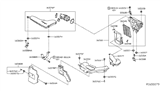 Diagram for 2019 Nissan Rogue Air Duct - 16554-4BC1B