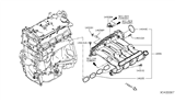 Diagram for Nissan Rogue Throttle Body Gasket - 16175-4BT0A