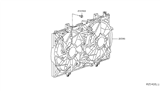 Diagram for 2017 Nissan Rogue A/C Condenser Fan - 21481-4BC0A