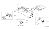 Diagram for 2019 Nissan Rogue Center Console Base - 96911-9TG0A