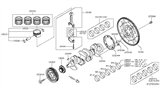 Diagram for 2018 Nissan Rogue Crankshaft Pulley - 12303-4BC0A