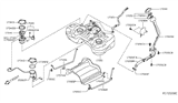 Diagram for Nissan Rogue Fuel Tank Strap - 17406-9TA0A