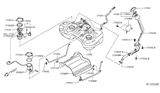 Diagram for 2018 Nissan Rogue Fuel Tank Strap - 17406-9TA0A