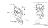 Diagram for Nissan Altima Crankshaft Seal - 13510-1KC1A