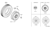 Diagram for 2017 Nissan Rogue Spare Wheel - 40300-9TG0A