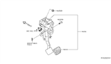 Diagram for Nissan Brake Pedal - 46501-4BA1B