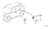 Diagram for 2018 Nissan Rogue Door Lock Actuator - 78850-AR00A