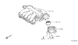 Diagram for Nissan Rogue Throttle Body - 16119-3TA0A