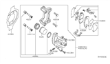 Diagram for 2016 Nissan Altima Brake Backing Plate - 41161-3TA5A