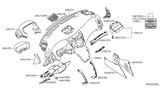 Diagram for 2017 Nissan Altima Instrument Cluster - 68210-3TA0A